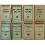 1952/53 London Transport OFFICIALS' TIMETABLE BOOKLETS for Country Buses and Coaches comprising