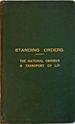 1928 National Omnibus & Transport Company STANDING ORDERS BOOKLET as issued to Managers,