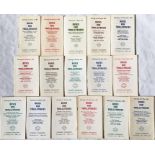 Full set of London Transport 'Buses for Trolleybuses' TIMETABLE LEAFLETS covering the 14 stages of