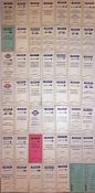 Quantity (47) of 1934 London Transport Green Line Coaches TIMETABLE LEAFLETS. Appear to be all