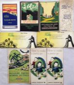 Selection of London Underground/London Transport BROCHURES from 1924-1938 publicising bookings for