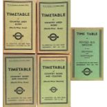 London Transport OFFICIALS' TIMETABLES of Country Area Buses (North-West Area/District) dated