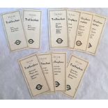 Selection of London Transport 'Tram to Trolleybus' LEAFLETS for the first conversions in 1935