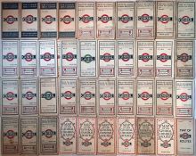 Considerable quantity of London General Omnibus Co POCKET MAPS from the period 1921-1929. No obvious