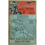 1934 'Roadway Official Motor Coach' TIMETABLE & GUIDE, the 'Early Summer' edition current to 15 July