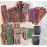 Quantity (200+) of unsorted London Transport 1930s-50s PUNCH TICKETS from Trams & Trolleybuses,