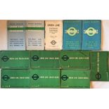 Quantity of London Transport Green Line Coach GUIDE (TIMETABLE) BOOKLETS from No 1, 1936 (2