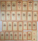 Quantity of London General Omnibus Co/LPTB BUS POCKET MAPS dated from No 3, 1930 to No 2, 1934. No