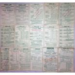 Quantity of Green Line Coaches Ltd TIMETABLE FLYERS, double-sided, from 1930. All different and in