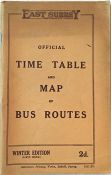 East Surrey Traction Co Ltd TIMETABLE BOOKLET Winter Edition (First issue) dated 9/11/27. A little-