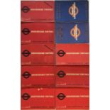 Quantity of London Underground GUIDE (TIMETABLE) BOOKLETS from May 1936 through to No 2, 1939. All