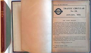 Officially bound volume of London Transport Tramways TRAFFIC CIRCULARS for the year 1935. Some