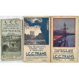 London County Council Tramways POCKET MAPS AND GUIDES/TIMETABLES dated December 1913 (in excellent