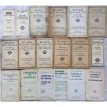 Quantity of LGOC/London Transport bus TIMETABLE LEAFLETS dated between 1929 and 1969, the majority