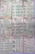 Selection of Green Line Coaches Ltd TIMETABLE FLYERS, double-sided, from 1931. All different (