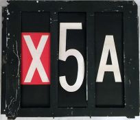 Bus DESTINATION BLIND BOX (numerals) containing 3 number blinds, each from 0-9 + A, B, C & X.