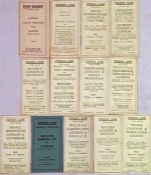 Selection of East Surrey/Autocar & Green Line Coaches Ltd TIMETABLE LEAFLETS from 1930/31. All