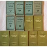 Selection of 1961 London Transport OFFICIALS' TIMETABLE BOOKLETS for Country Buses & Coaches (3 x