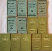 Selection of 1961 London Transport OFFICIALS' TIMETABLE BOOKLETS for Country Buses & Coaches (3 x