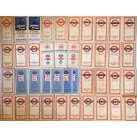Quantity of London Transport POCKET MAPS comprising Central Area Buses [incl Trolleybuses where