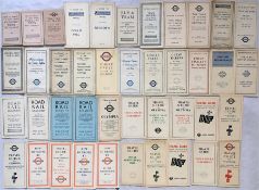 Quantity of 1920s/30s London Underground LEAFLETS & TIMETABLES including 3 1925/26 fold-out 'to &