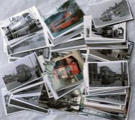 Large quantity of b&w (mainly) London TROLLEYBUS PHOTOGRAPHS, mainly postcard-size, from the 1940s