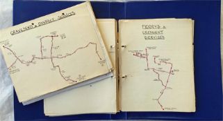 A loose-leaf BINDER containing a privately-produced record of bus operators in the outer London &