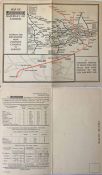 1926 card MAP OF THE UNDERGROUND RAILWAYS OF LONDON by F H Stingemore 'showing the extension from