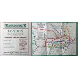 1911 London Underground POCKET MAP printed by Johnson, Riddle & Co Ltd. This edition shows the 3
