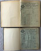 Officially bound volumes of London Transport ALLOCATION SCHEDULES of Country Buses & Coaches, the