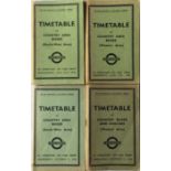 Selection of 1946 London Transport OFFICIALS' TIMETABLE BOOKLETS for Country Area Buses comprising