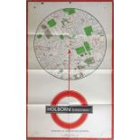 1946 London Transport double royal POSTER from the 'You are Here' series (although this one is not