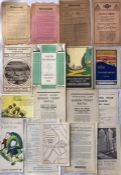 Quantity of Underground Group/Metropolitan Railway LEAFLETS, FLYERS & PAMPHLETS from 1910-1930s