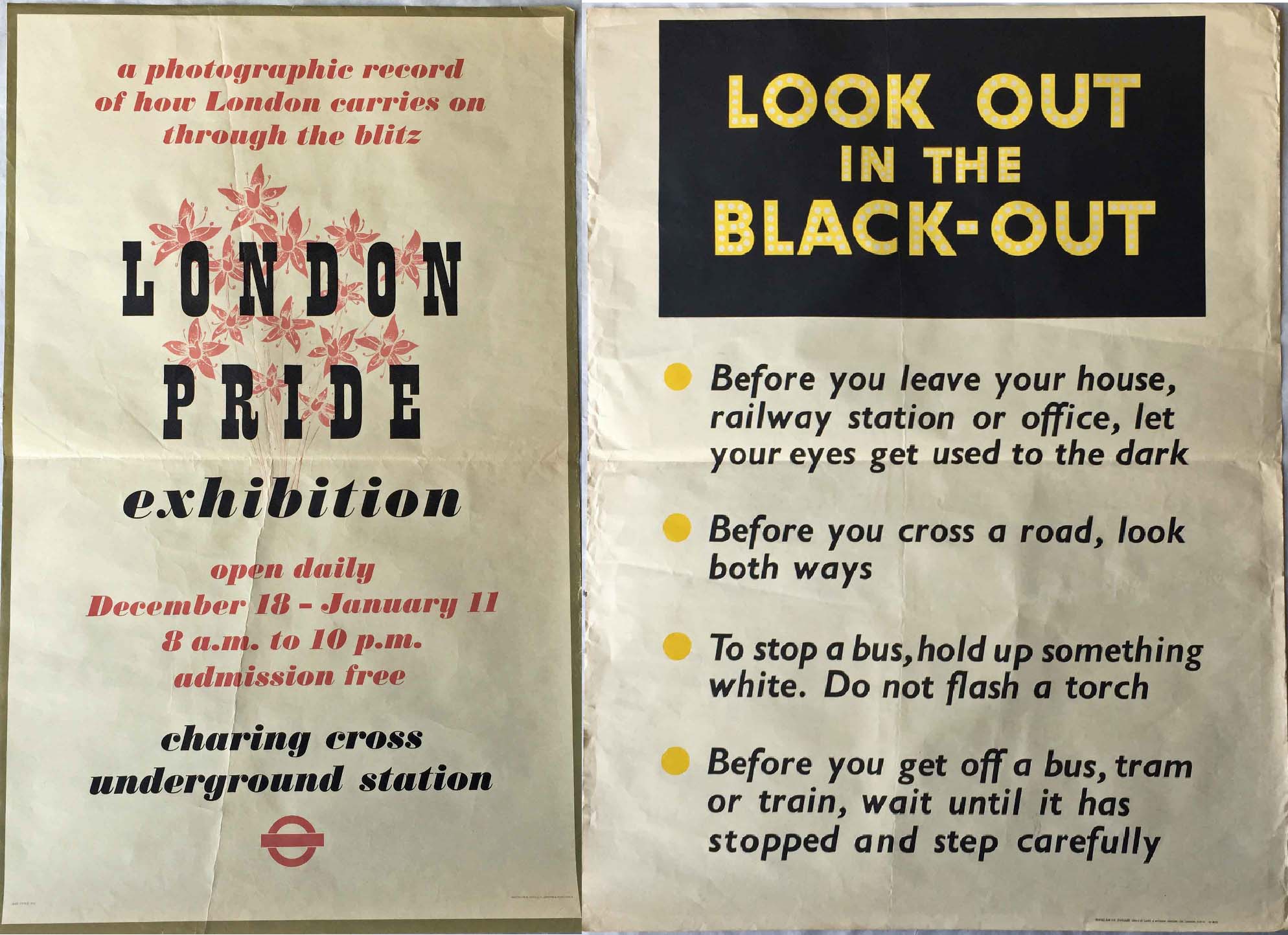 WW2 POSTERS comprising 1940 London Transport double-royal 'London Pride Exhibition....how London