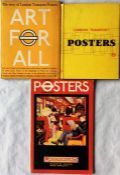 Selection of London Transport POSTER BOOKS comprising 1949 'Art for All' (hardback with dust-