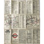 1924/5 London Underground MAP of the Electric Railways of London "What to see and how to travel".