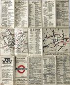 1924/5 London Underground MAP of the Electric Railways of London "What to see and how to travel".