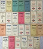 Quantity (27) of 1933-35 (October 1933 on) London Transport Green Line Coaches TIMETABLE LEAFLETS.