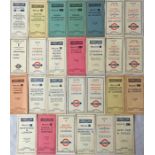 Quantity (27) of 1933-35 (October 1933 on) London Transport Green Line Coaches TIMETABLE LEAFLETS.