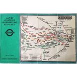 1926 London Underground linen-card POCKET MAP from the Stingemore-designed series of 1925-32. This