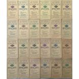 Quantity of 1921 London General Omnibus Company LEAFLETS 'LISTS OF MOTOR BUS ROUTES', the weekly