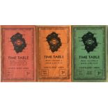 Selection of 1930s London Transport TIMETABLE BOOKLETS comprising North-West Area for July 1934,