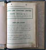 Unbroken run of Green Line Coaches Ltd TRAFFIC CIRCULARS from issue No 1 in December 1930 to No 74