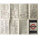 1922 London Underground MAP OF THE ELECTRIC RAILWAYS OF LONDON 'What to See & How to Travel' with