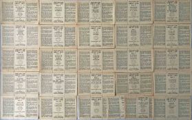 Quantity (26) of 1937 London Transport Green Line Coaches TIMETABLE LEAFLETS. 3 duplications