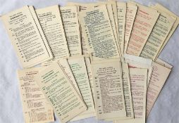 Considerable quantity of London Transport POCKET MAP AMENDMENT LEAFLETS comprising 36 x Central