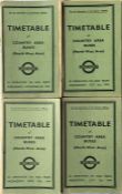 Selection of WW2 London Transport OFFICIALS' TIMETABLE BOOKLETS for Country Area Buses North-West