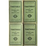 Selection of WW2 London Transport OFFICIALS' TIMETABLE BOOKLETS for Country Area Buses North-West