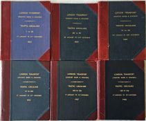 Official bound volumes of London Transport TRAFFIC CIRCULARS for Country Buses & Coaches for the