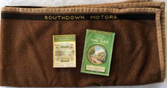 Southdown Motors Services Official TIMETABLE BOOKLETS dated 27 Sept 1937 and for 29 May 1949 to 24